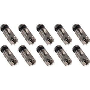 F RG-6 Compression Connectors 10-Pack